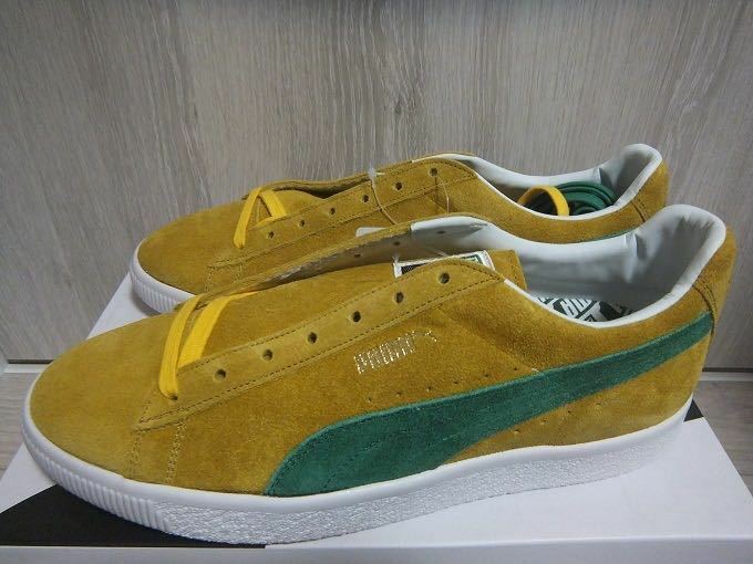 新品 PUMA SUEDE VTG MIJ RETRO スペクトライエロー/アマゾングリーン 27.5cm ☆ プーマ スエード スウェード 日本製 JAPAN 380537-03