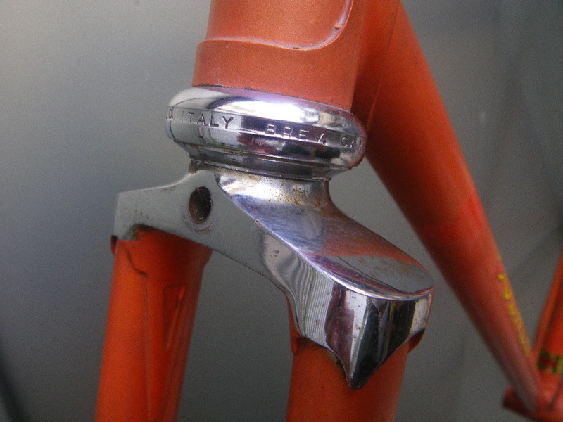 ジャンク　総重量：約3260g　Campagnolo　カンパニョーロ　鉄ヘッドパーツ付　ロードフレーム　バイク　ビンテージ　vintage　roadbike
