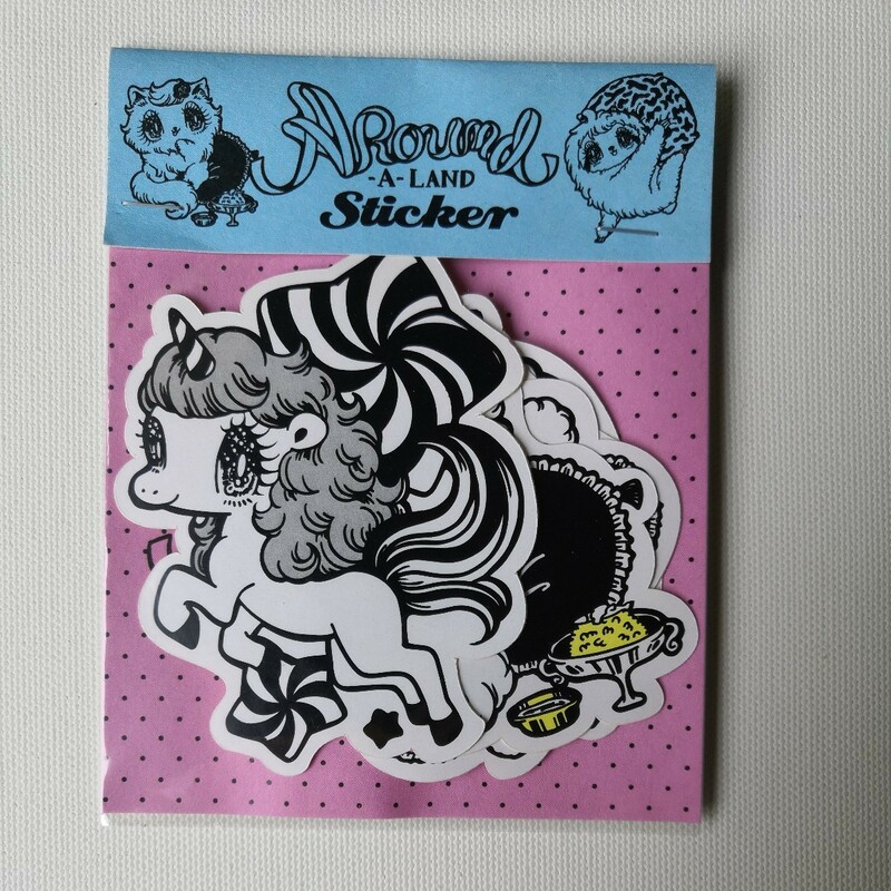 せきやゆりえ アラウンド ステッカー 動物シール sekiya yurie around sticker animal