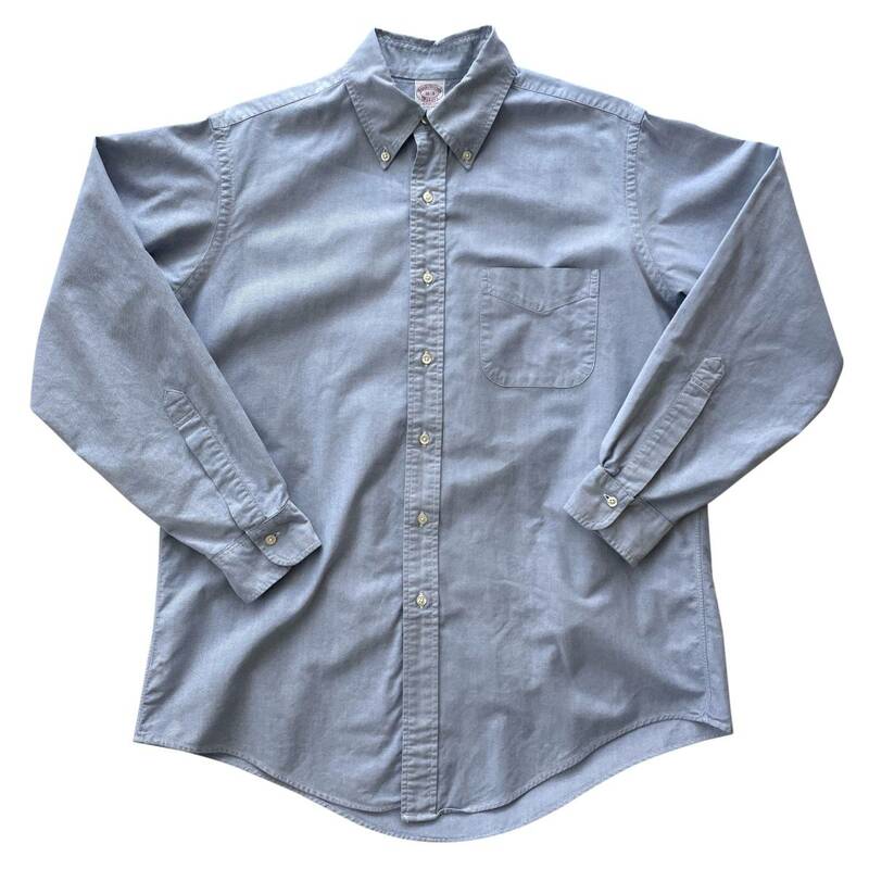 【Vintage】Brooks Brothers ボタンダウンシャツ 16 - 3 オックスフォード ブルー ブルックスブラザーズ Dan River ダンリバー MADE IN USA