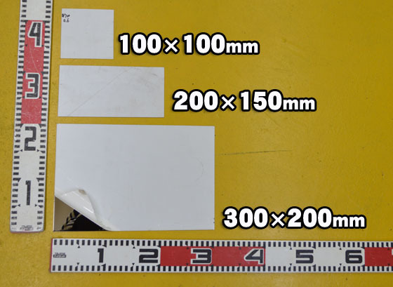 ステンレス板片面#700研磨品(0.6～3.0mm厚)の(600ｘ300～100ｘ100mm)定寸・枚数販売S11