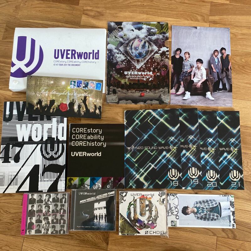 UVERworld CORE story,COREability,COREhistory 47/47 TOUR 2011 THE DOCUMENT　ウーバーワールド　CD DVD クリアファイルneo sound wave