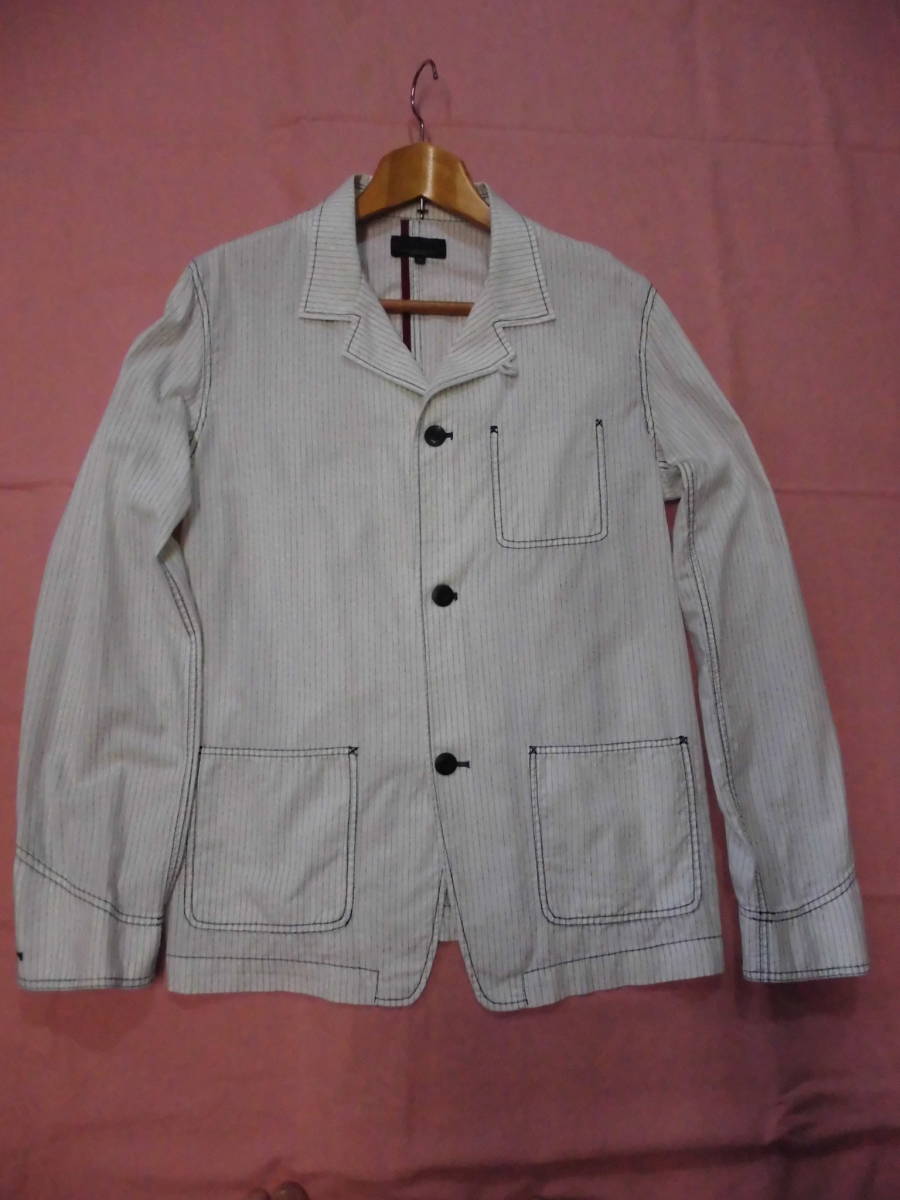 サマージャケット　☆　VINTAGE EL　☆　白ストライプ　☆　４０　☆　未使用品　☆　