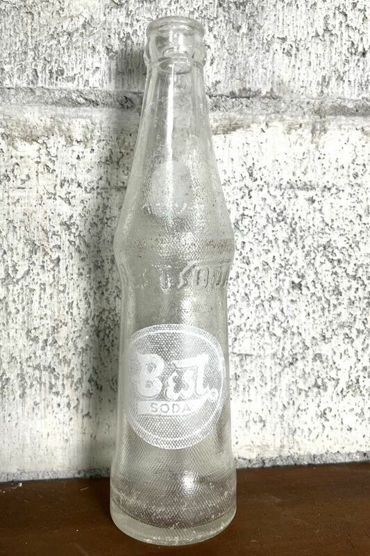レア ベストソーダ BEST SODA 空き瓶 1959年 ボトル 207ml エンボス2