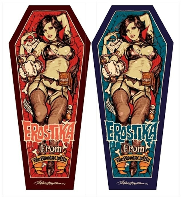 Rockin ’Jelly Bean ロッキンジェリービーン VAMPIRE OF EROSTIKA STICKER ビニール ステッカー 2枚セット 送料無料 新品即決 国内正規品