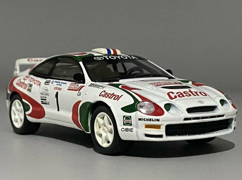 1/43 1995 Toyota Celica GT-4 #1 Castrol ◆ Didier Auriol / Bernard Occelli ◆ デルプラド トヨタ セリカ ST-205 WRC Rally Car