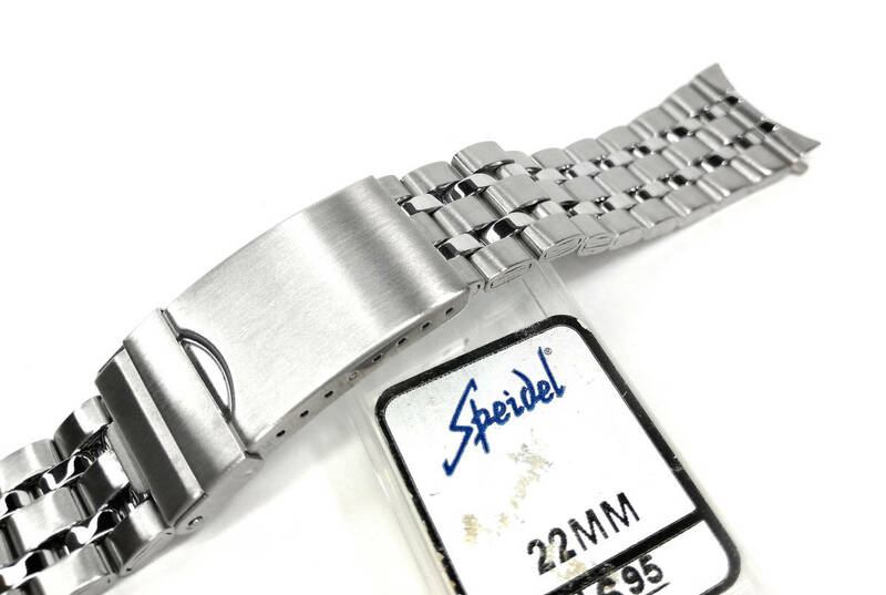 【Speidel】 22㎜ ビンテージ メンズウォッチバンド 男性用腕時計ベルト デッドストック バックルタイプ ブレス スペイデル MB1602