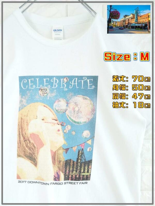 【US輸入】ノース・ダコタ州 ファーゴ アートデザイン Ｔシャツ 絵画　2136