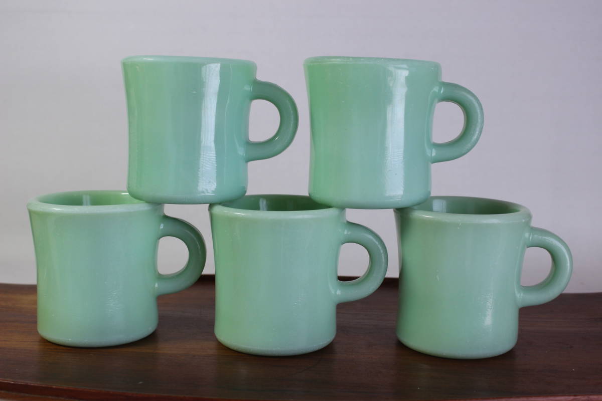 送料無料 5個セット! ファイヤーキング ジェダイ エキストラヘビー マグ RW レストランウェア マグカップ FIRE KING ヴィンテージ マグ