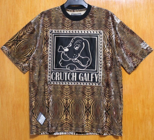 SALE！GALFY 100♪(XL)182016ゼブラ柄ガルフィーアップリケ刺繍半袖Tシャツ