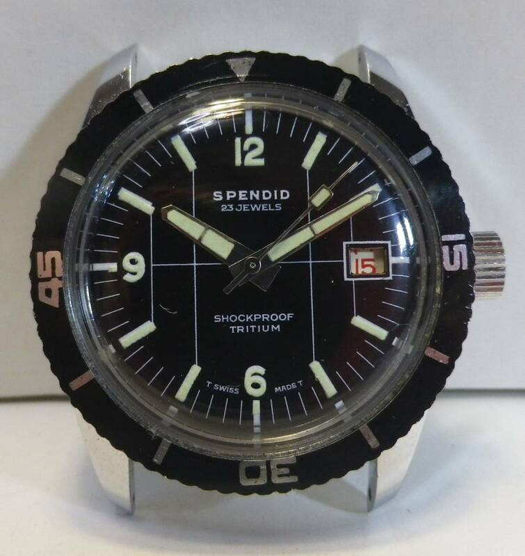 50’アンティーク　SPENDID DIVERS MEN'S　Watch デッドストック　使用可　レア