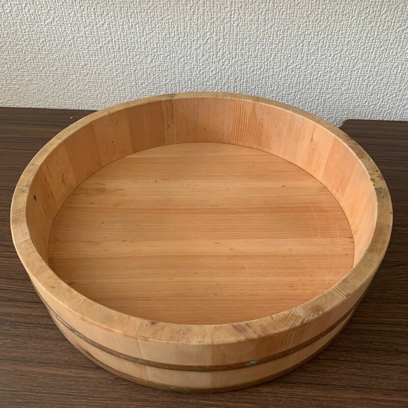 昭和レトロ/木桶　おひつ　すし桶　木製アンティーク