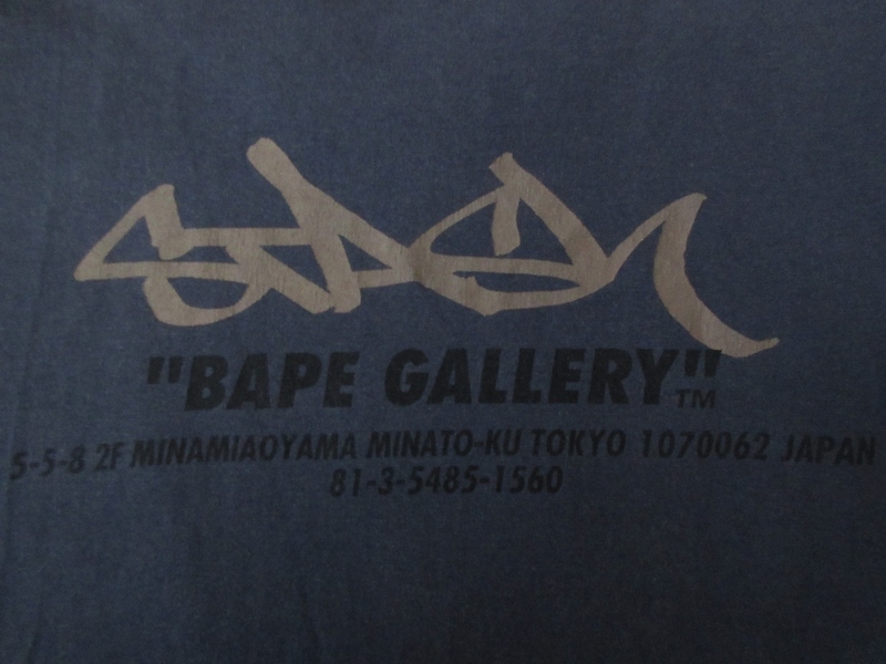 日本製 A BATHING APE BAPE GALLERY 2002 STASH展 Tシャツ L ア ベイシング エイプ ベイプ ギャラリー スタッシュ SUBWARE 芸術 ART 美術館