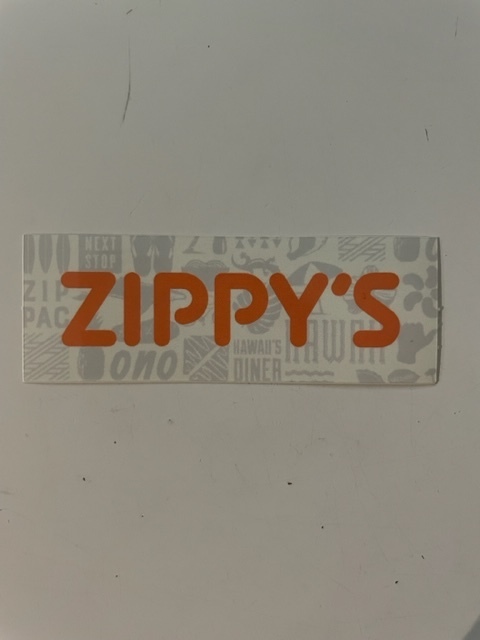 【超レア】ZIPPY'S HAWAII ジッピーズ ハワイ 新ロゴ ステッカー ハワイ飯 ファミレス USDM HDM ②【日本未上陸】