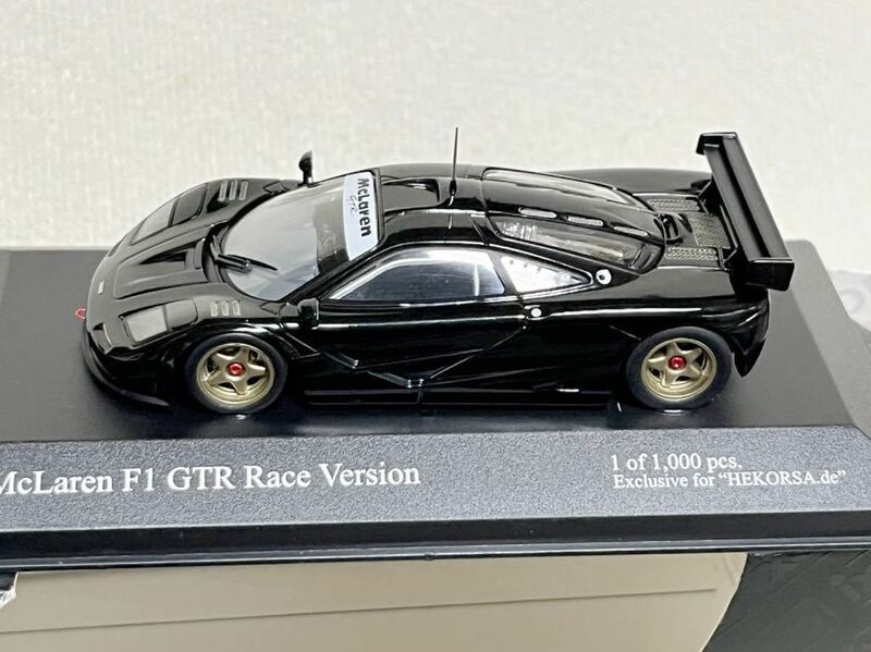 ixo イクソモデルズ　1/43 McLaren F1 GTR Race Version マクラーレン　BLACK HEKORSA レースバージョン　限定生産