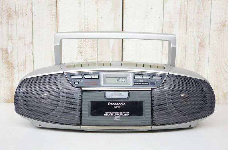 レトロミュージック　当時物 ＊Panasonic パナソニック＊ ポータブルステレオCDシステム ＊CDラジカセ ＊MODEL RX-DT36 ＊SOUND VIRTUALZER