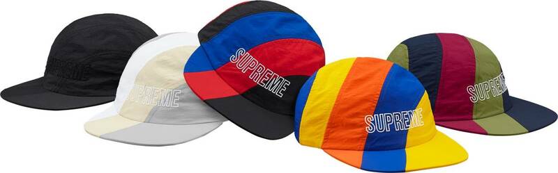新品 未使用 国内正規品 ◆ Supreme Diagonal Stripe Nylon Hat Black/黒◆ スモールBoxロゴ 18ss Week14