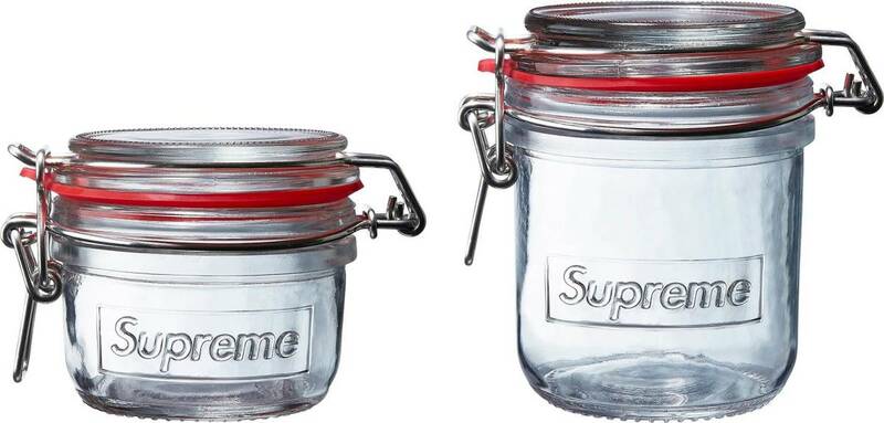 新品 未使用 国内正規品 ◆ Supreme 18ss Week11 Jar Set(2個 1組)ガラス小物入れ ◆ 半タグ付 代官山店舗購入商品 ◆