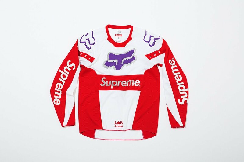 新品 未使用 国内正規品 ◆ Supreme/Fox Racing Moto Jersey Top White 白/Red 赤 サイズS 18ss WEEK12◆ 大人気商品 激レア