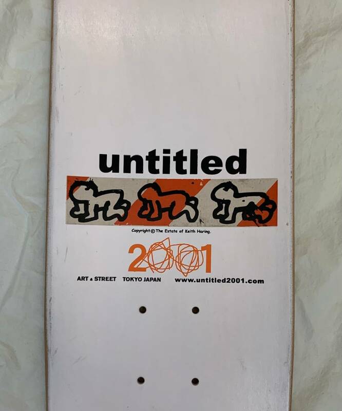 激レア untitled 2001 Thomas Cambell Exhausters, Keith Haring, ltd 100 SKATEBOARD DECK スケートボード デッキ トーマスキャンベル　