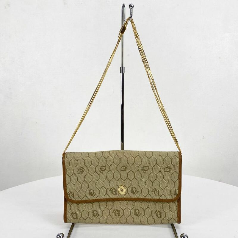 vintage Christian Dior ヴィンテージ　クリスチャンディオール チェーンショルダーバッグ ゴールド　鞄