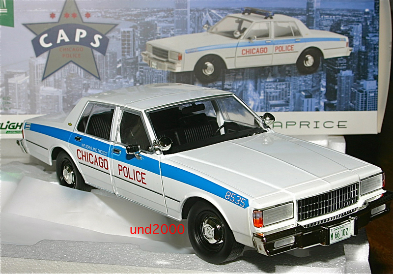 Greenlight 1/18 1989 Chevrolet Caprice シボレー カプリス Chicago Police シカゴ ポリス CAPS ポリスカー グリーンライト パトカー