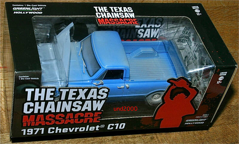 Greenlight 悪魔のいけにえ 1/24 1971 Chevrolet C-10 シボレー トラック テキサス チェーンソー トビー フーパー グリーンライト