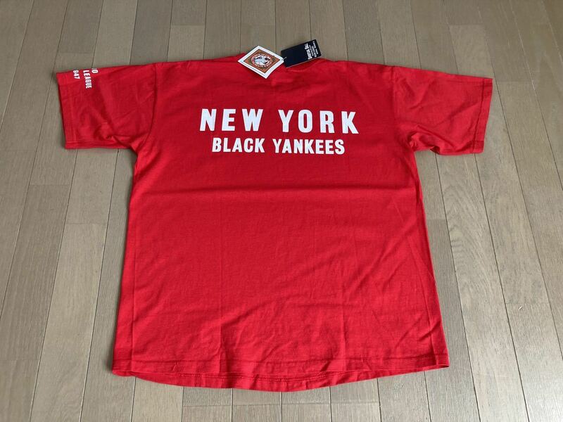 【SPIRITUAL BALL】Tシャツ Mサイズ BLACK YANKEES ニグロリーグ NBLM 公式ライセンス 野球 NEW YORK 希少色 未使用品