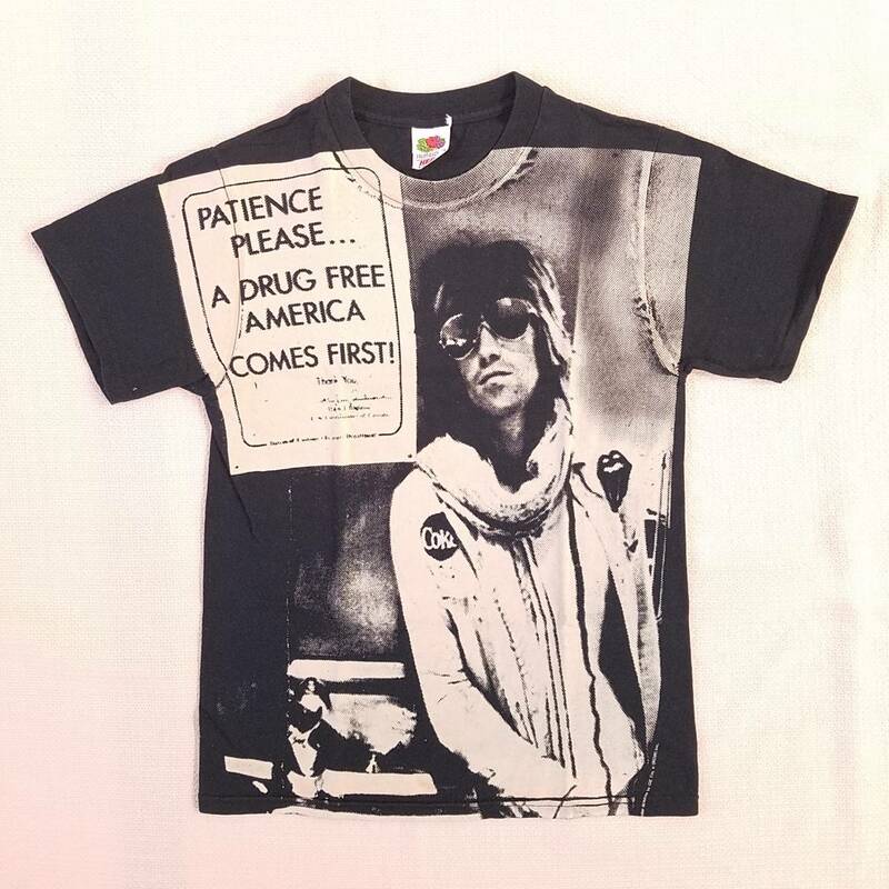 魅惑のバンドT特集! デッド(?)『Keith Richards(キース・リチャーズ) / ザ・ローリング・ストーンズ』Tシャツ FRUIT OF THE LOOM 黒 S #1