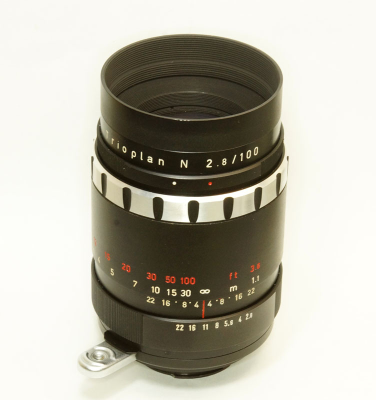ドイツ製 Meyer-Optik Trioplan N 2.8/100 Exakta 4NA-207F 付属品一式 ゼブラ Q1 60年代 自動絞 後期型 オリジナル バブルボケ