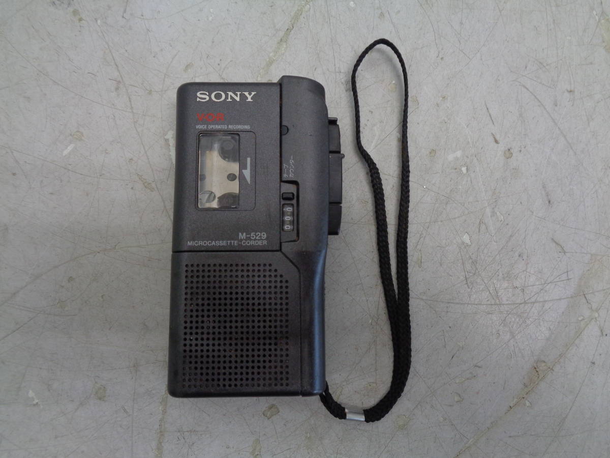 MK8116 SONY V.O.R MICROCASSETTE-CORDER マイクロカセットレコーダー M-529