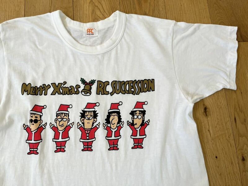 送料¥185 当時ものビンテージRCサクセションクリスマスTシャツ