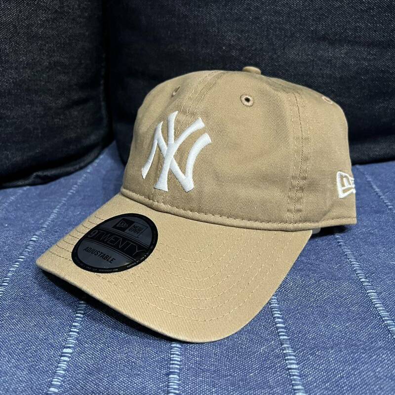 NEW ERA 9TWENTY Cap NY キャップ 帽子 カーキ 13562177 ニューエラ ウォッシュドコットン ヤンキース