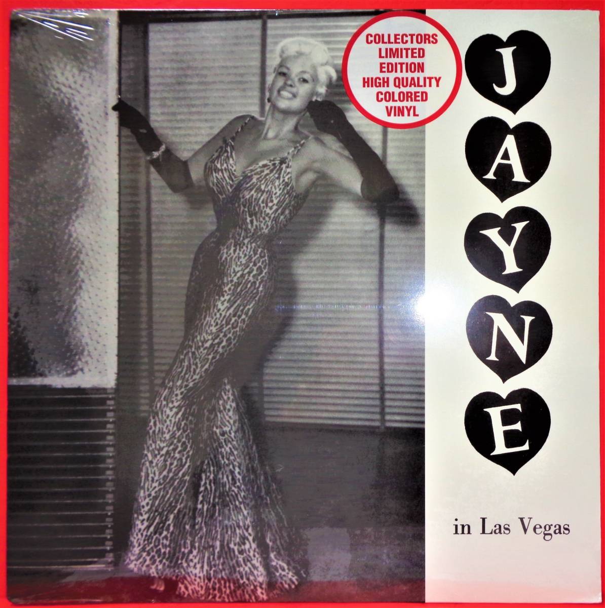 未開封新品(LP) ジェーン・マンスフィールド [JAYNE IN LAS VEGAS] ジェーン・イン・ラスヴェガス/高音質カラーレコード/UK私家盤/TP 262