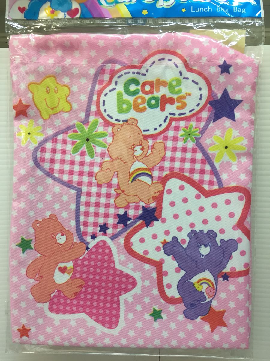 D/Care Bearsケアベア 大判巾着★21×27.5ｃｍ/6種あり/Lunch　Box Bag