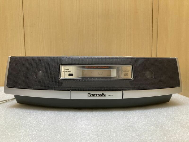 YK2949 Panasonic パナソニックラジカセ　RX-ED57　リモコン欠品　CD再生OK テープ再生／早送り／巻き戻しOK 現状品　0510