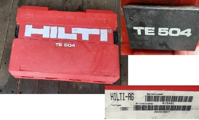 HILTI　TE504　電動ハンマドリル 　ヒルティ　＊ME2