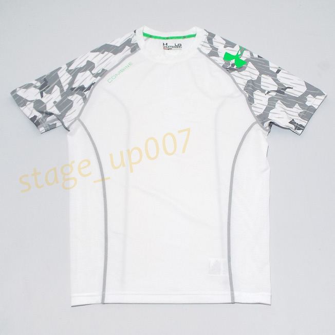 UNDER ARMOUR（アンダーアーマー）／COMBINE半袖トレーニングシャツ COMPRESSION heatgearトレーニングトップ MTR8287/sizeLG(キレイめ)/QK
