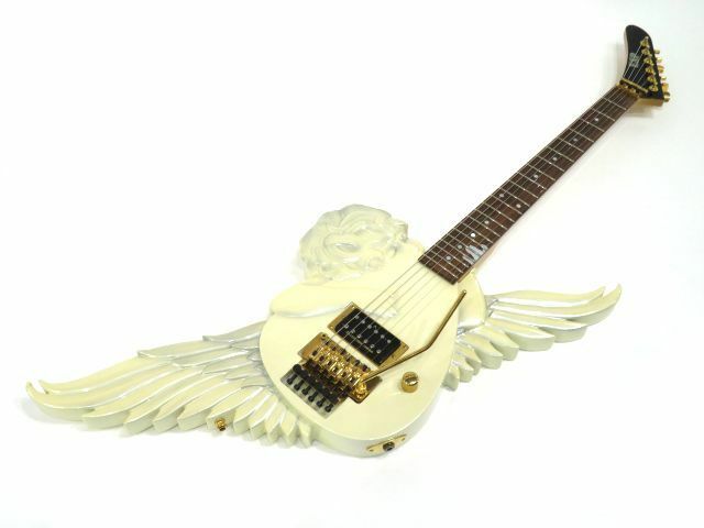 092s☆ESP イーエスピー ANGEL Angel White 変形タイプ エレキギター ※中古