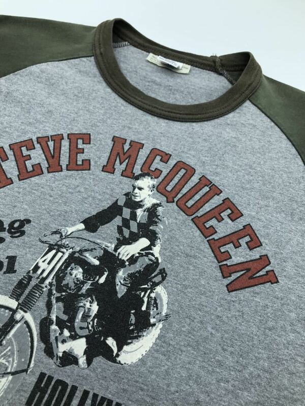 TOYS McCOY Steve McQueen 長袖ラグランTシャツ トイズマッコイ スティーブマックイーン フリーホイラーズ