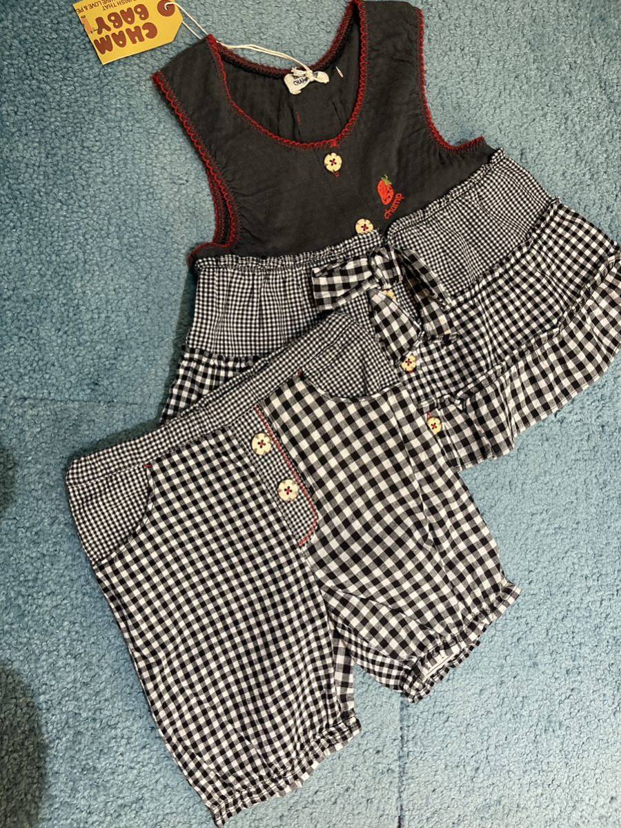 新品アウトレット商品　90センチスーツ　champ baby 紺