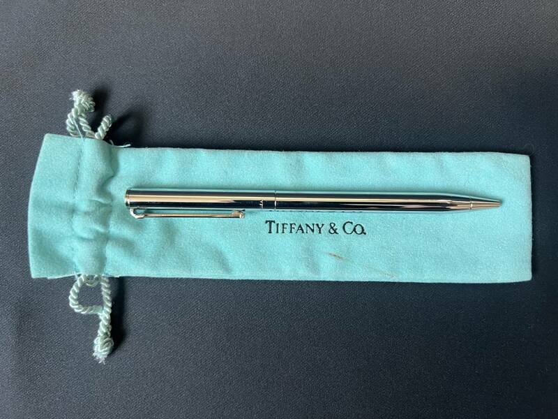 【中古】TIFFANY&Co. ティファニーTクリップティークリップリトラクタブル 回転式 ボールペン