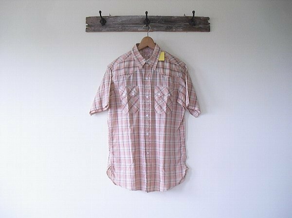 S/S WESTERN SHIRTS（ダブルワークス）ウエアハウス　russian pink　半袖　ウエスタン　コットン100%　希少　絶版品　デッドストック　新品