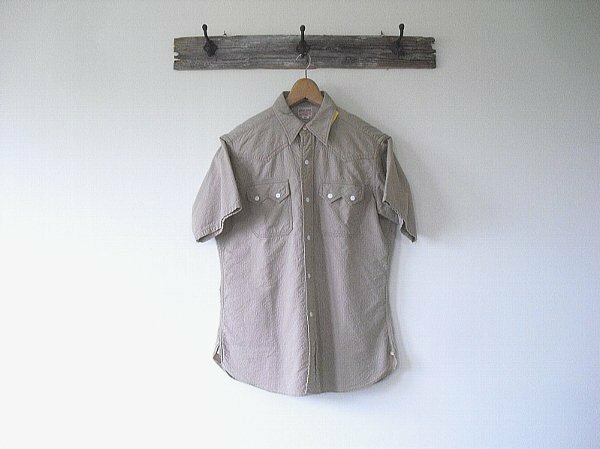 S/S WESTERN SHIRTS（ダブルワークス）ウエアハウス　刺し子　＠38　半袖　ウエスタン　コットン100%　希少　絶版品　デッドストック　新品