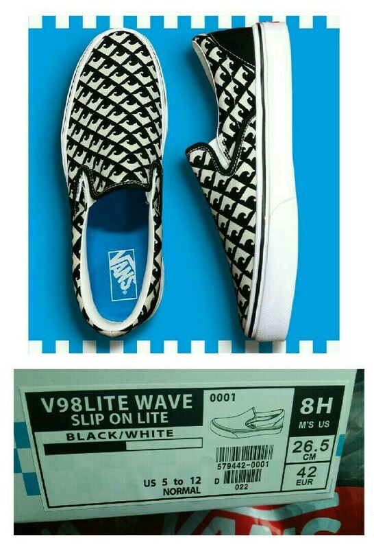 vans 激レア！ The new checkerboard SLIP-ON 26.5センチ V98 LITE WAVE バンズ 横浜グリーンルーム 会場限定