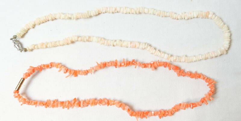 珊瑚 サンゴ ネックレス 2本セット アクセサリー