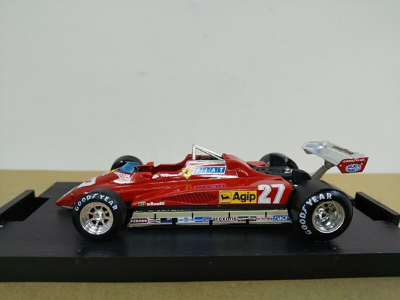 ■ BRUMMブルム 1/43 R267 Ferrari 126C2 G.P. SAN MARINO 1982 GILLES VILLENEUVE フェラーリ ジル・ヴィルヌーヴ F1レーシングミニカー