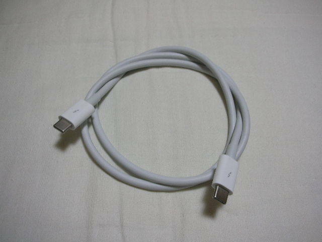 ◆中古品 apple アップル Thunderbolt3 サンダーボルト USB-C ケーブル 80 cm◆0.8 m TYPE-C