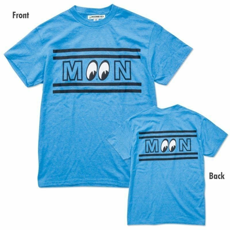 XLサイズ 送料込み MOONEYES MOON Re-Edition クルー Tシャツ ムーンアイズ ブルー 青色 水色 リ・エディション ドラッグレース