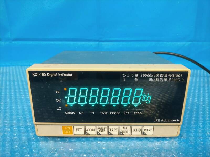 [CK10937] JFE Advantech KDI-150 Digital Indicator デジタル指示計 現状渡し